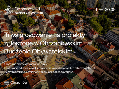 widok Chrzanowa z lotu ptaka