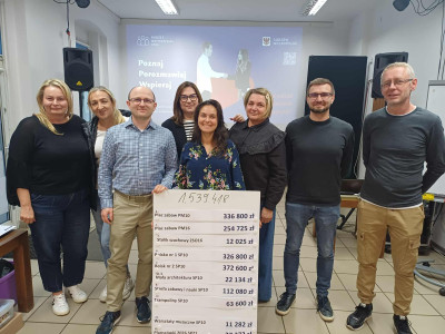 grupa kilku osób pozujących do zdjęcia
