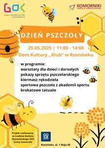 zółte tło i pszczoły