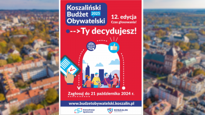 Koszaliński Budżet Obywatelski 2025 - plansza informacyjna