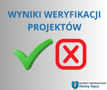 Rysunek przedstawia zielony znacznik i czerwony krzyżyk, herb Miasta Nowego Sącza oraz napis Budżet Obywatelski Nowy Sącz