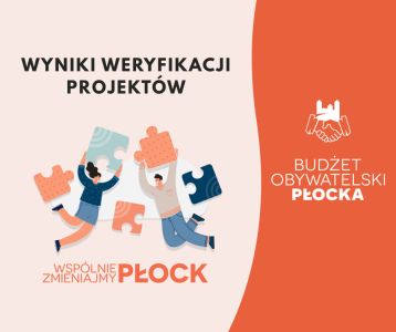 grafika informacyjna z napisem wyniki weryfikacji projekt&oacute;w