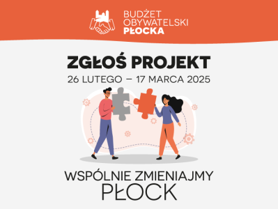 grafika informacyjna o głosowaniu na projekty w Budzecie Obywatelskim Płocka