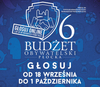 grafika informacyjna o głosowaniu na projekty w Budzecie Obywatelskim Płocka