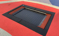 trampolina w ziemi